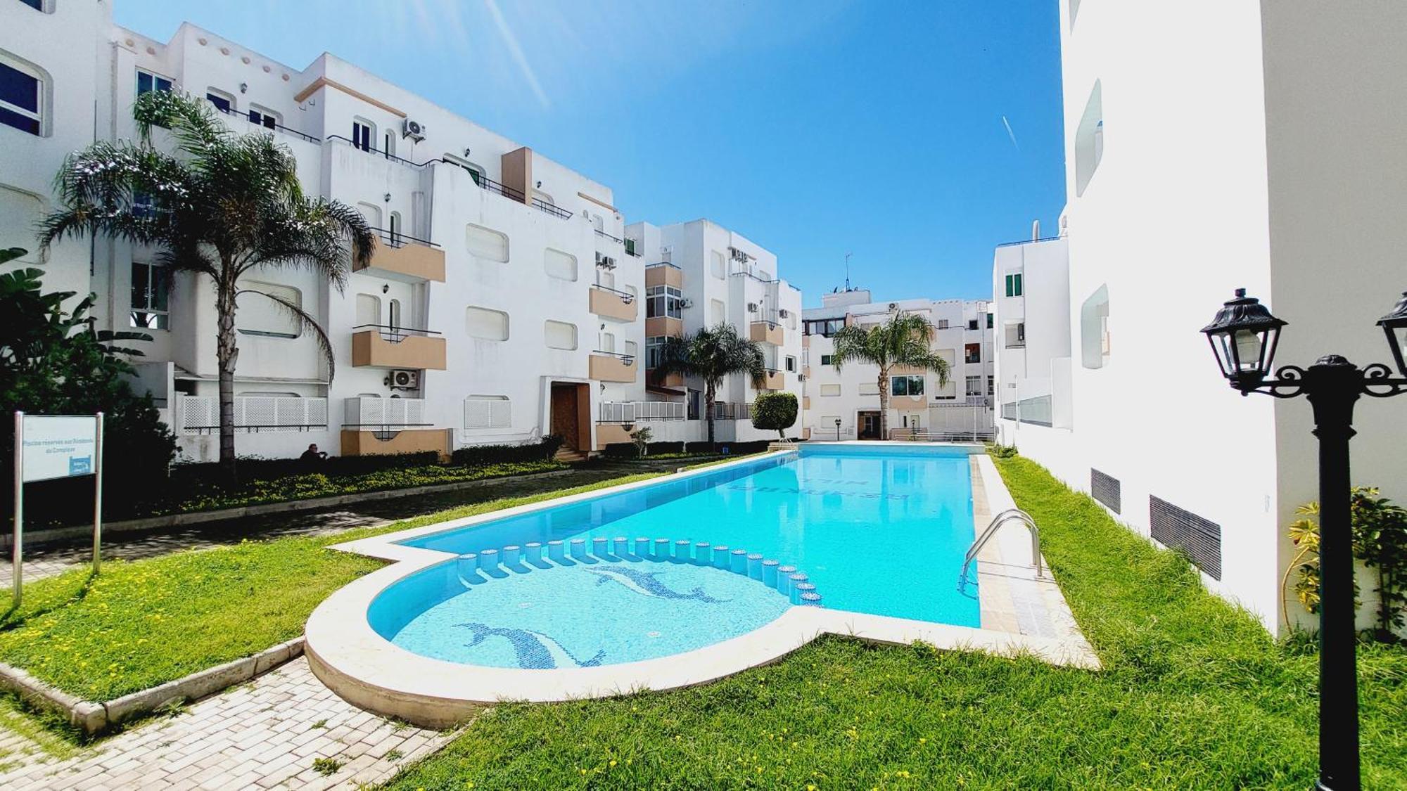 Appartement Avec Piscines, Vue Sur Mer Et Acces A La Plage A Achakar Hill, Tanger. Exterior foto